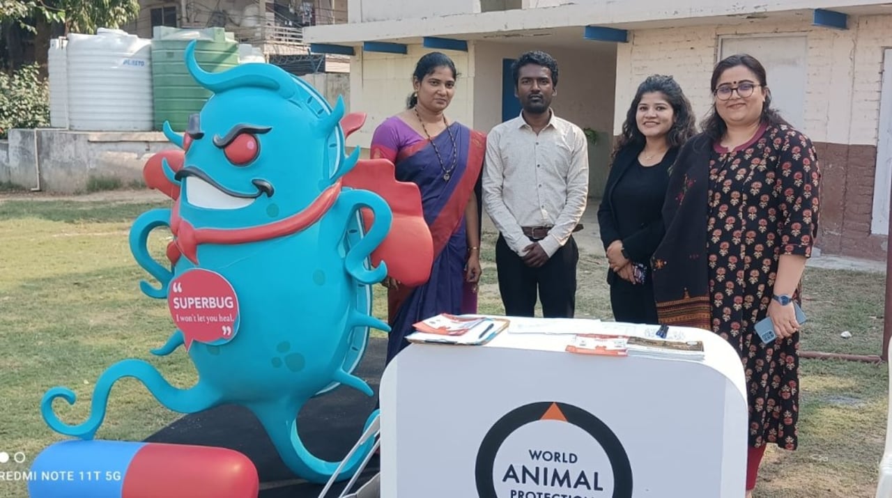 Mrs. Jaya Prabha said, &quot;Students loved the #EndTheSuperbugs event. They learned about how AMR enters the food system and what we can do to stop it.&quot;
