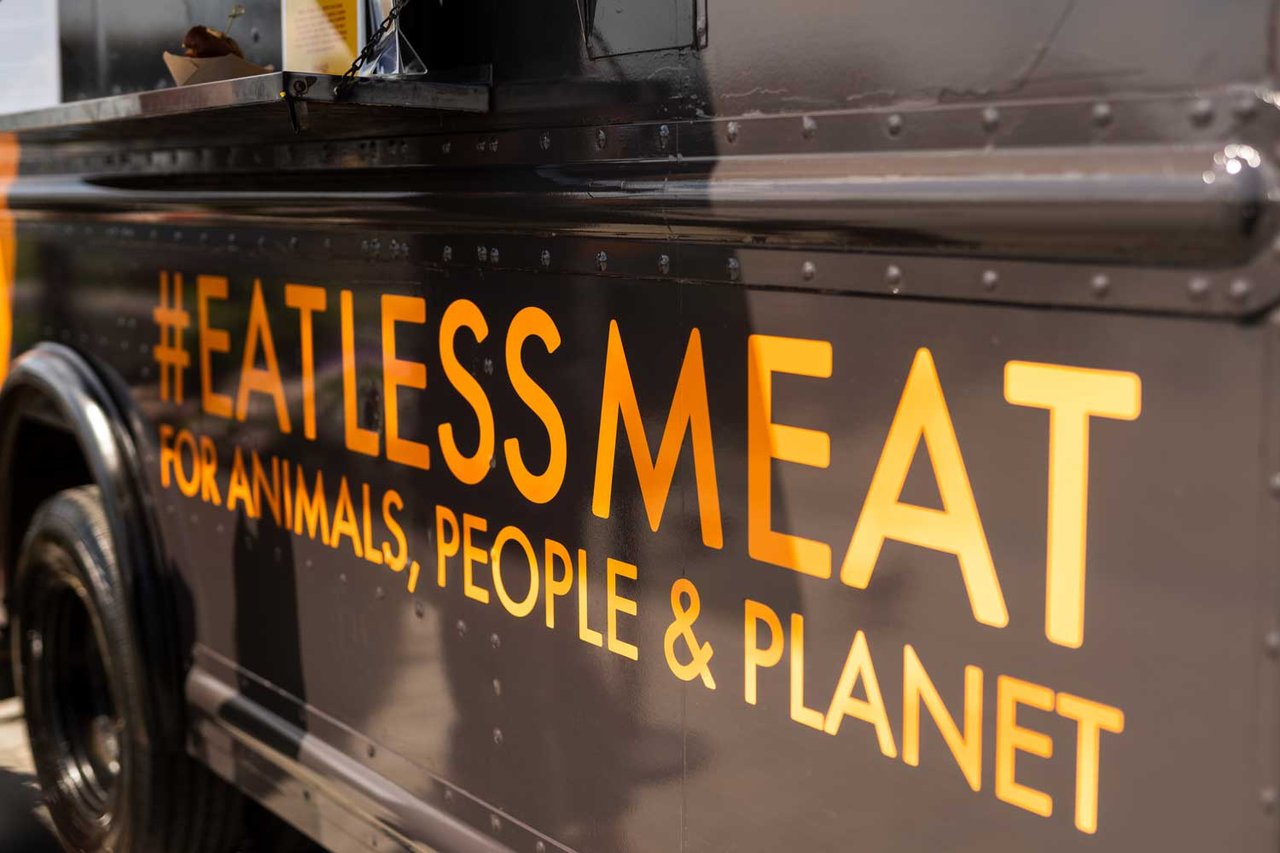 Eat Less Meat campaign. Credit: Jamie Christiani